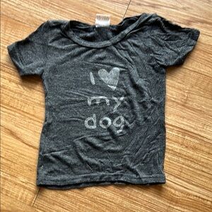 I heart my dog baby shirt